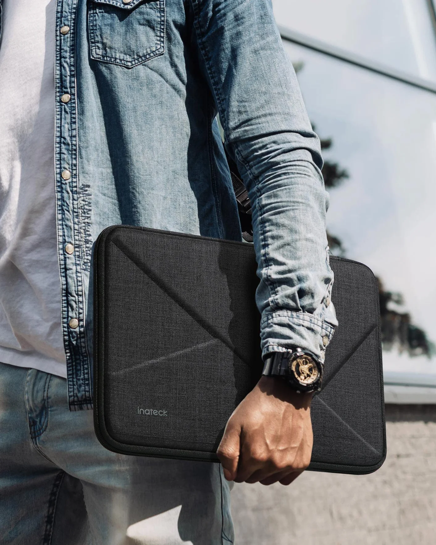 Inateck Super mocne etui na laptopa, kompatybilne z MacBook Air 13 M2/M1 2022-2018, MacBook Pro 13 M2/M1 2022-2016, Surface Pro 9/8/7/6/X/5/4/3, XPS 13