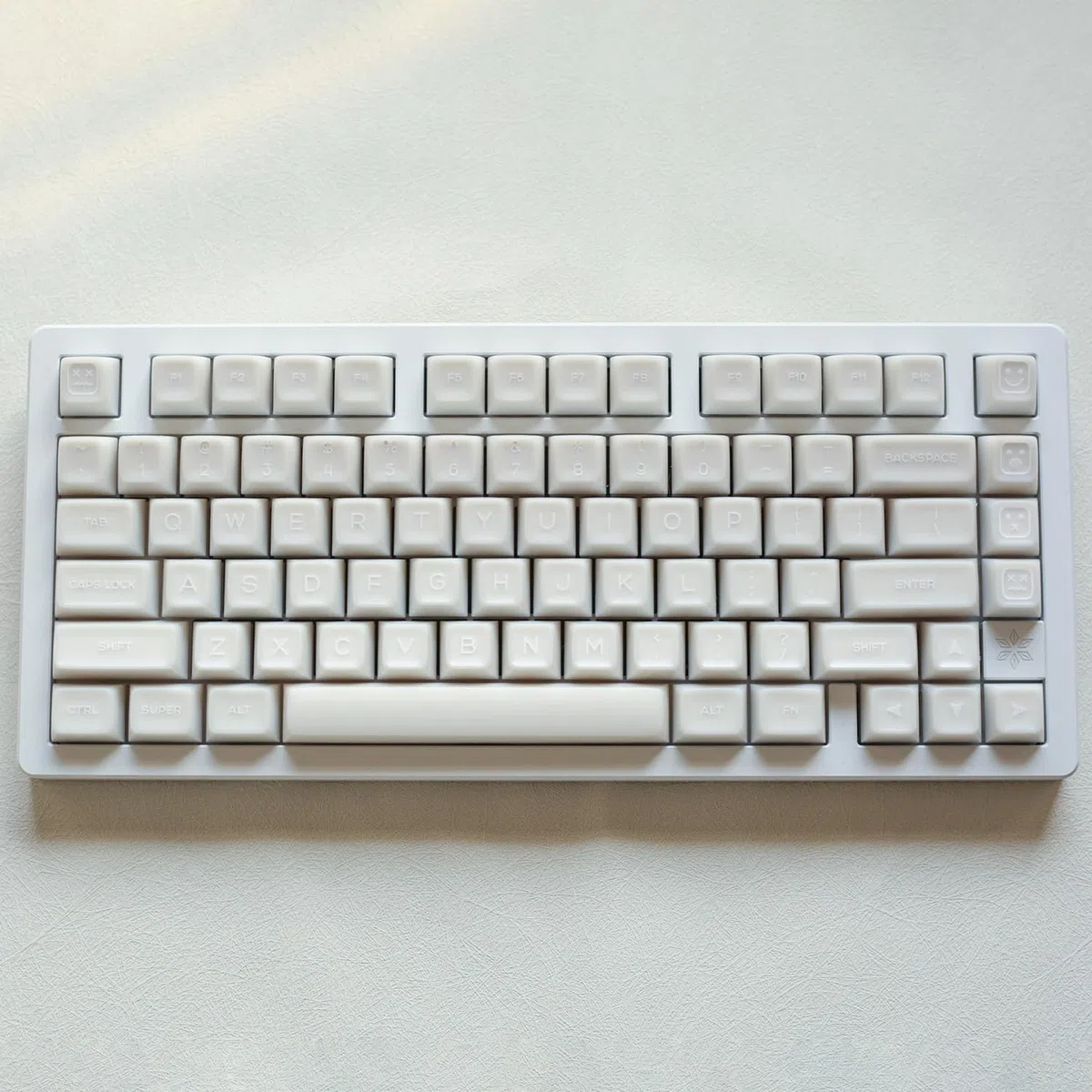 Translucent Jade Keycaps, 142 Keys/ABS/SA Profile/Doubleshot Keycap for MX Switch Custom Mechanical Keyboard (Color : White)