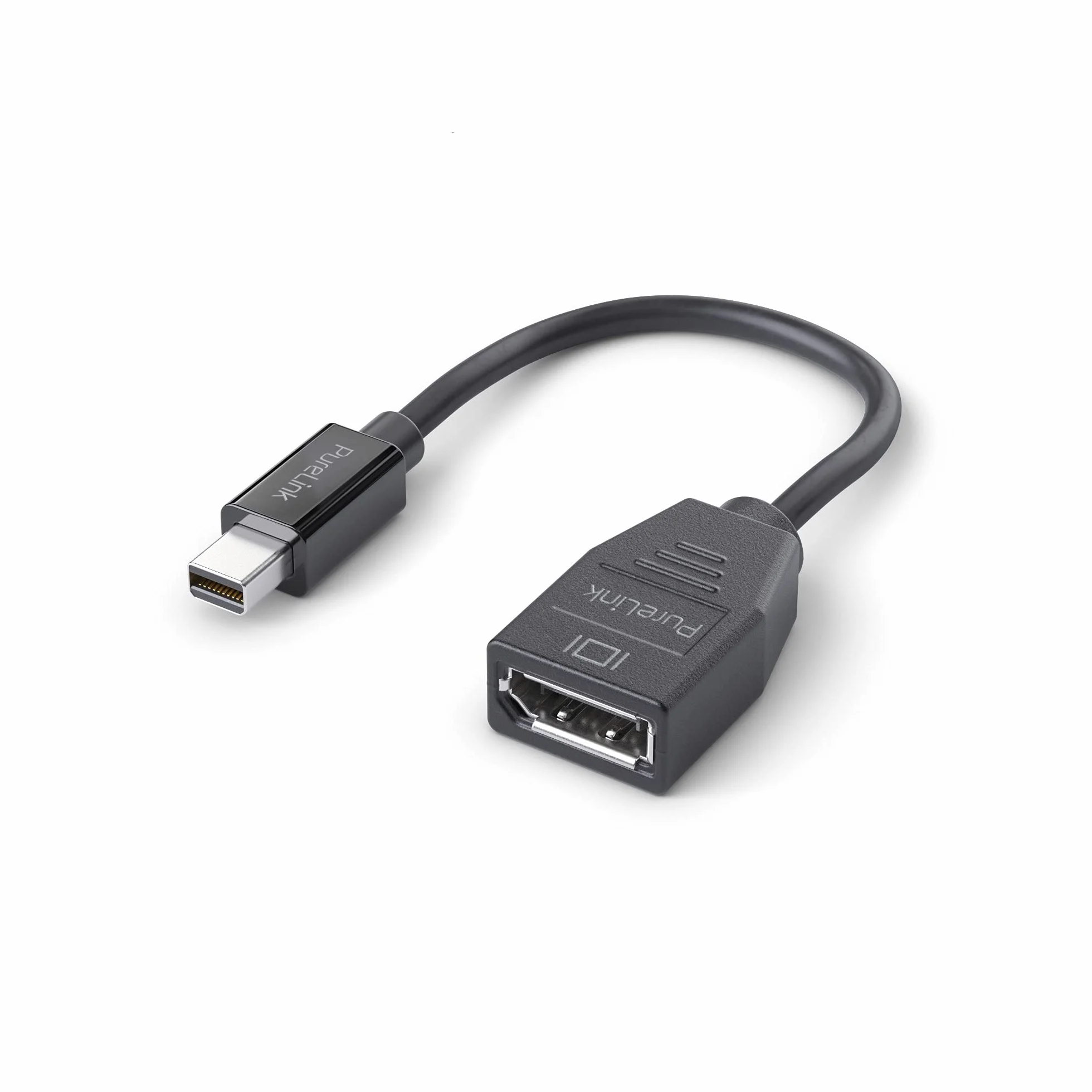 PureLink Adapter Mini DisplayPort na DisplayPort, 4K Ultra HD 60Hz, szerokość pasma 21,6 GB/s, pozłacane styki, 0,15 m, czarny
