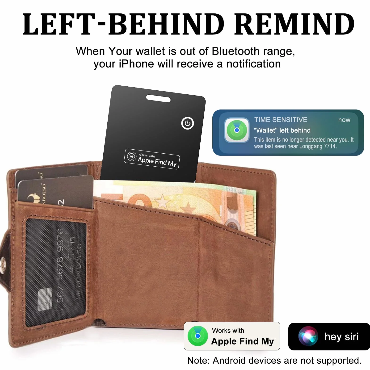 Karta Wallet Tracker bezprzewodowy lokalizator portfela Apple Find My cienki GPS Item Tracker do kluczy