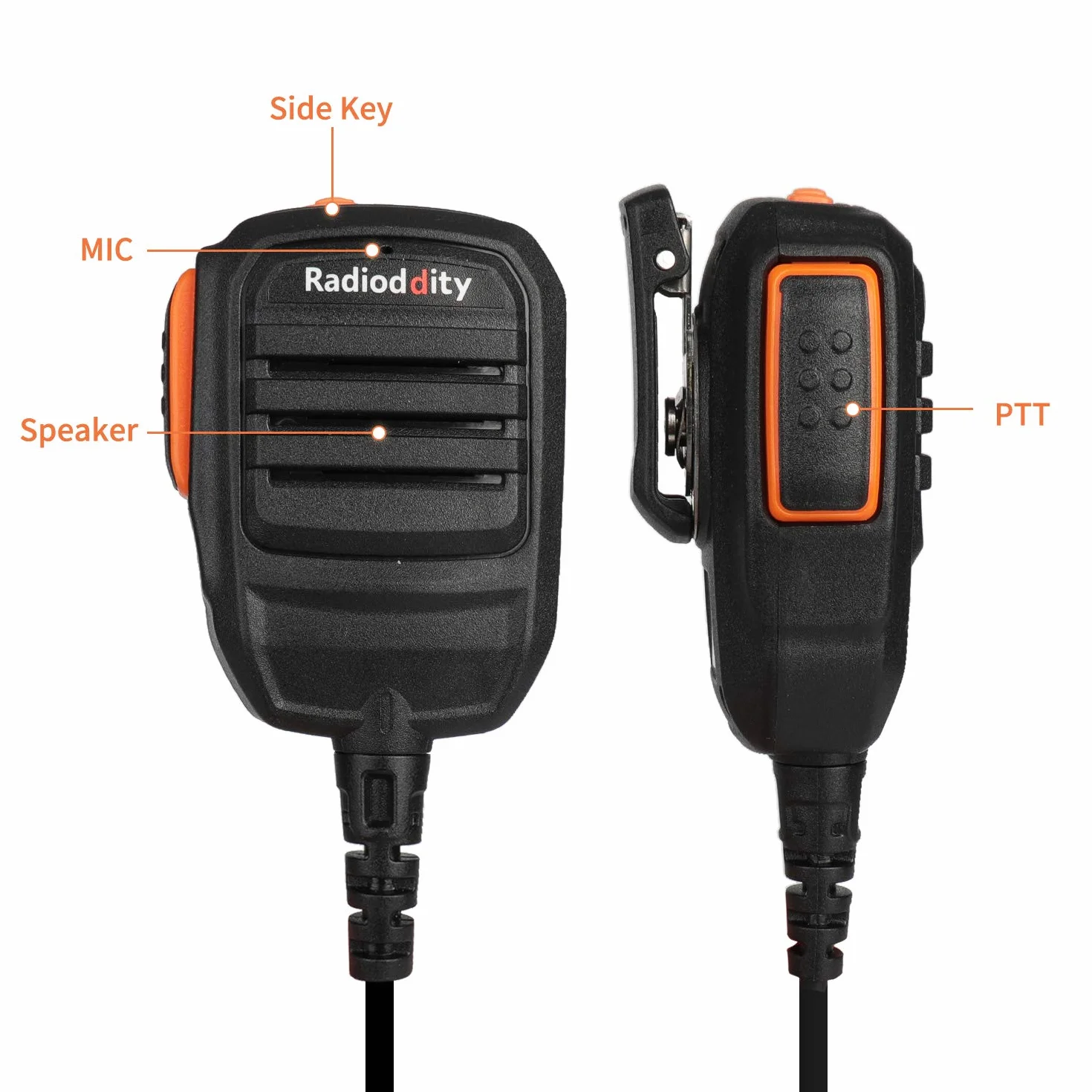 Radioddity RS22 przenośny głośnik mikrofon do GD-77 DM-5R DMR radiotelefon