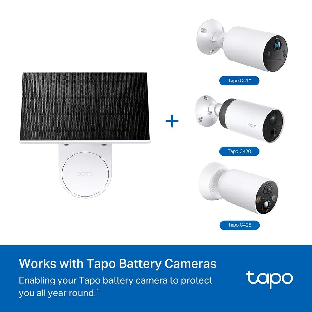 TP-Link Tapo A201 | Akumulator litowy do kamer Tapo | Kompatybilny z C420, C425, D230S1 | Długa żywotność | Wymienny moduł baterii 6700 mAh | Łatwy montaż | Wykrywanie ruchu. Z panelem słonecznym. Noktowizor IP65. Zastosowanie: Tapo.