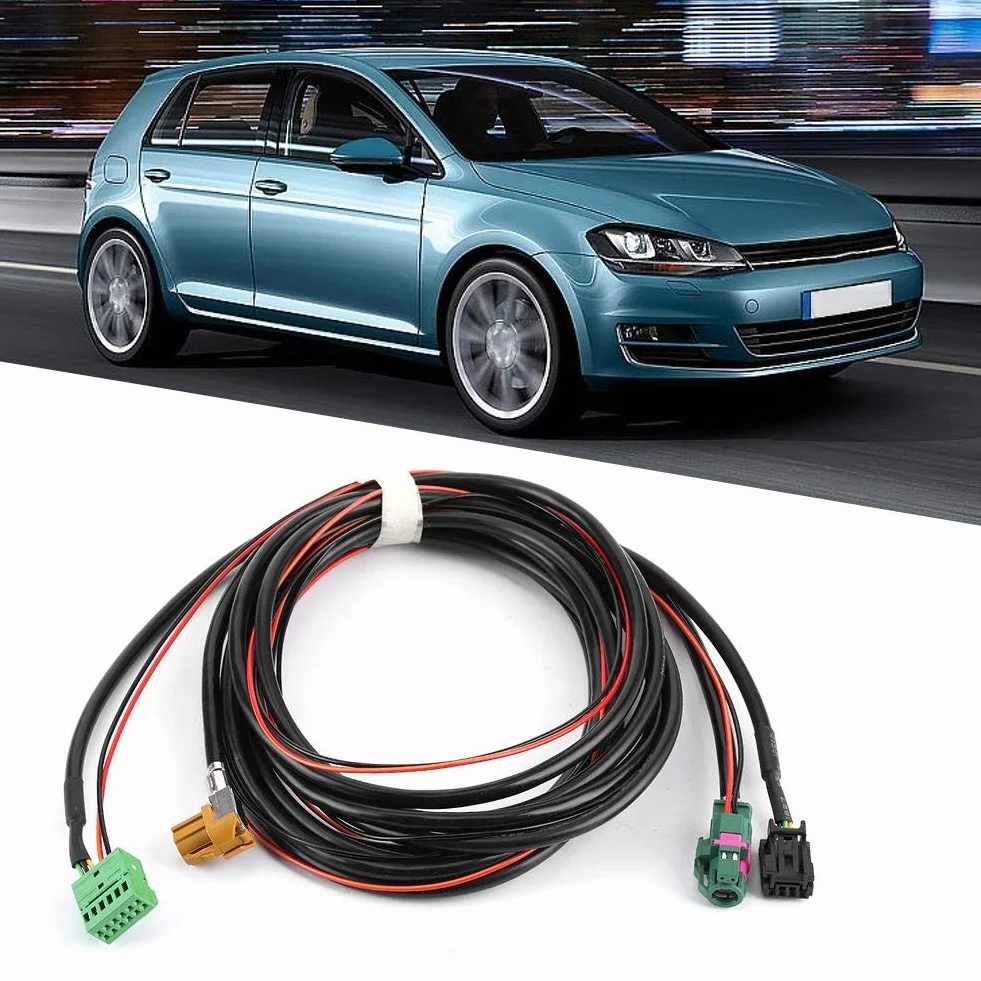 Carplay wiązka przewodów Aux IN Carplay, kabel przełączający, MIB Carplay MQB telefon AUX USB wiązka kabli 5G0 035 222 E5Q0 035 724 pasuje do