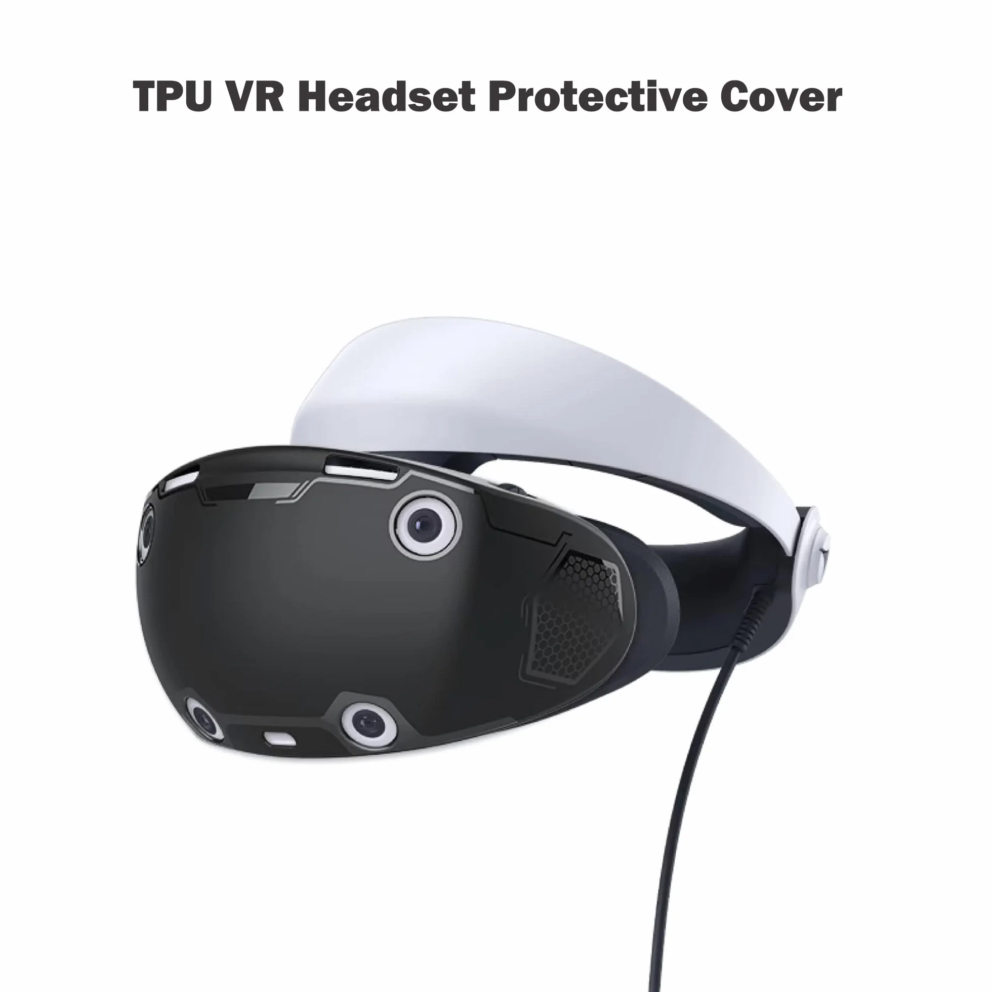 Silikonowy zestaw ochronny do PS VR2 - etui, osłona obiektywu, podkładki antypoślizgowe