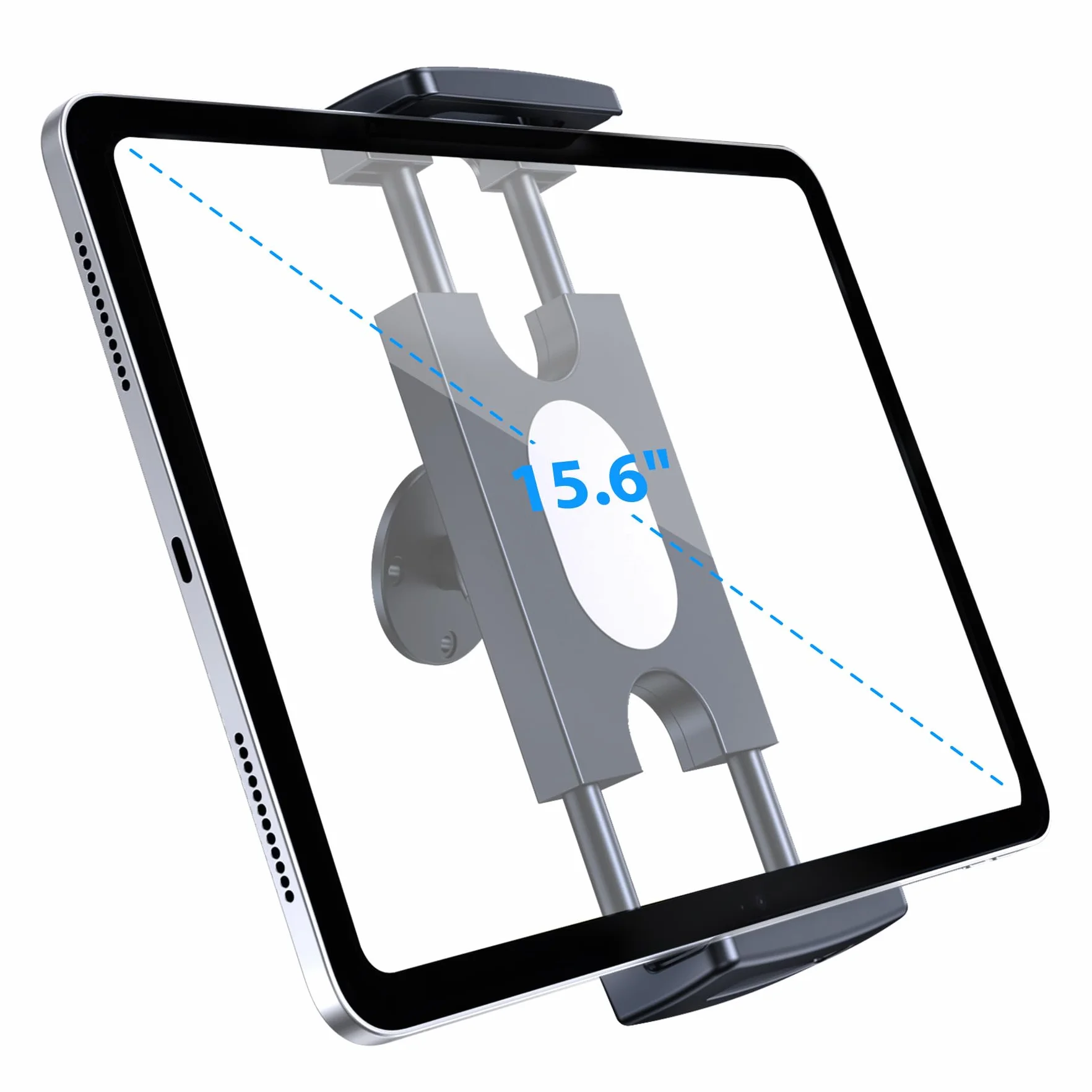 CreaDream Uchwyt ścienny na tablet, regulacja 360° do uchwytu ściennego iPada, stojak z metalową podstawą, kompatybilny z iPad Pro, Mini, Air, telefonami, wszystkimi urządzeniami 4,7-13"