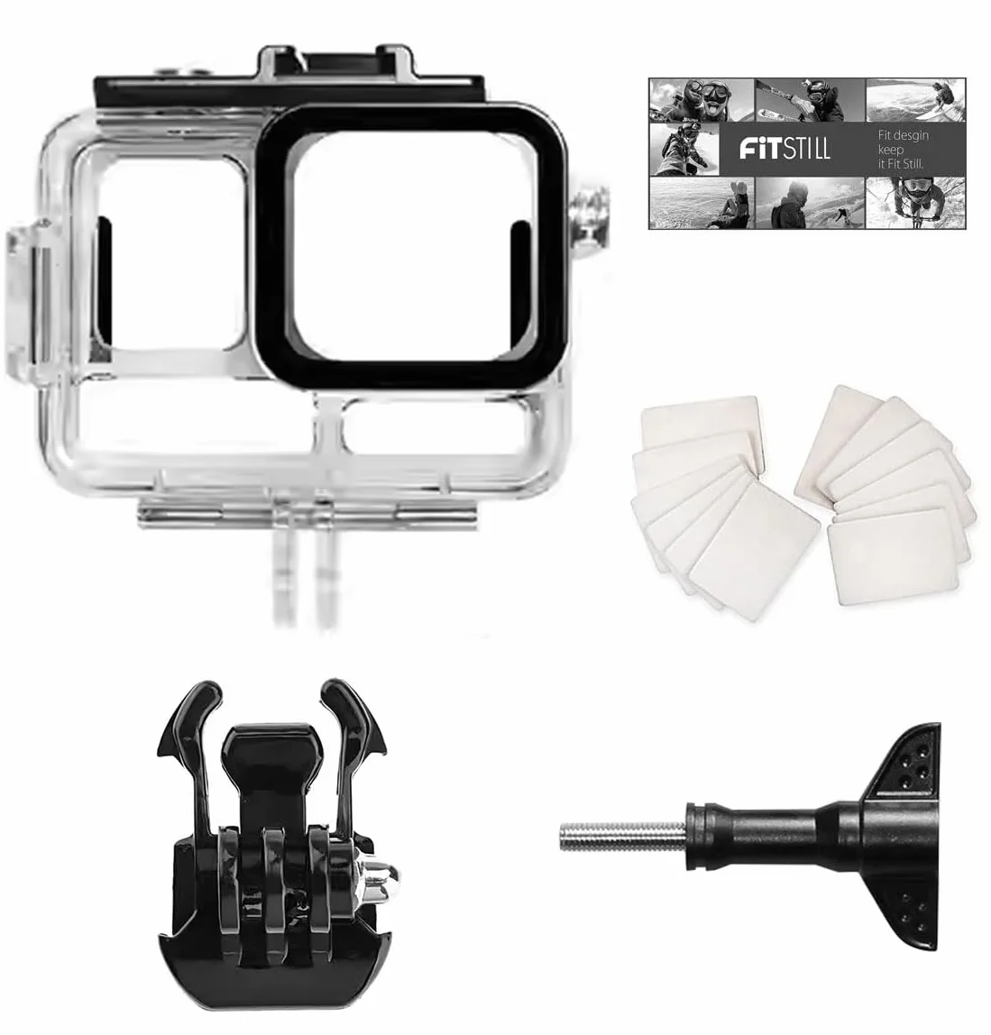 FitStill 50 M/164 FT Wodoodporna obudowa do Insta 360 ace Pro, pyłoszczelna i wodoodporna, obudowa do nurkowania z akcesoriami wspornikowymi, odpowiednia dla Insta 360 ace Pro