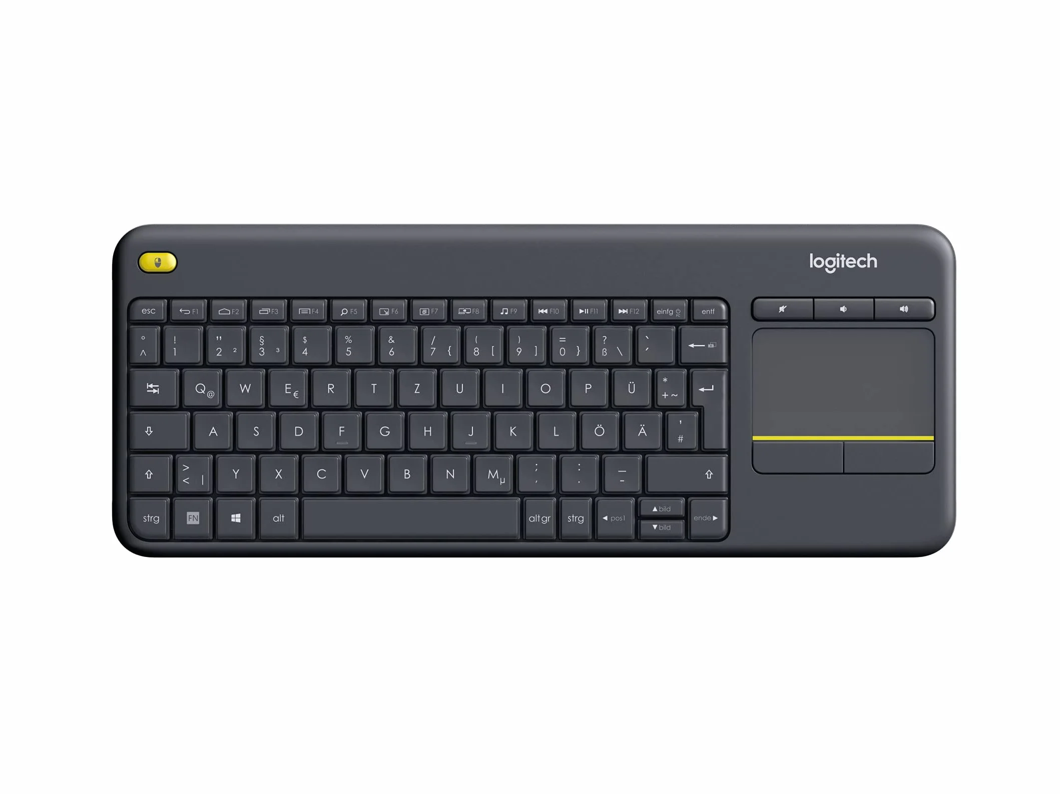 Logitech K400 Plus Wireless Touch TV Klawiatura DEU QWERTZ