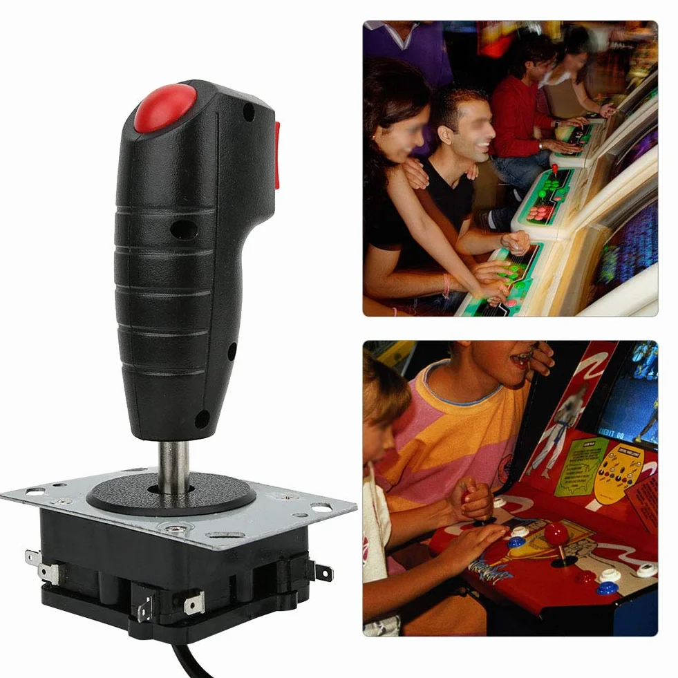 Walfront 8-kierunkowy joystick ze spustem i górnym przyciskiem fire do gier