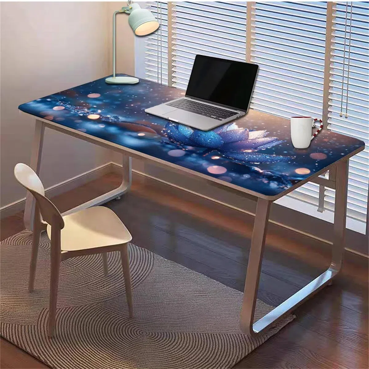 Gamingowa podkładka pod mysz 1200 x 600 x 3 mm, XXL, wodoszczelna, odporna na ścieranie, z przyszytymi krawędziami, podkładka na biurko, poprawia prędkość i precyzję pod laptopa, komputer, wzór