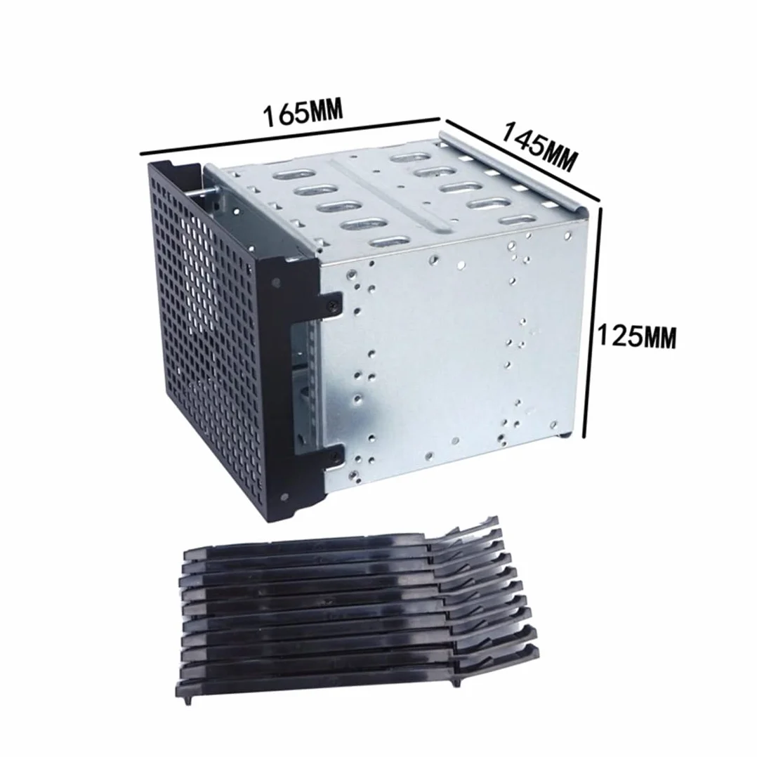 5,25 na 5 x 3,5 HDD Cage Rack obudowa dysku twardego adapter