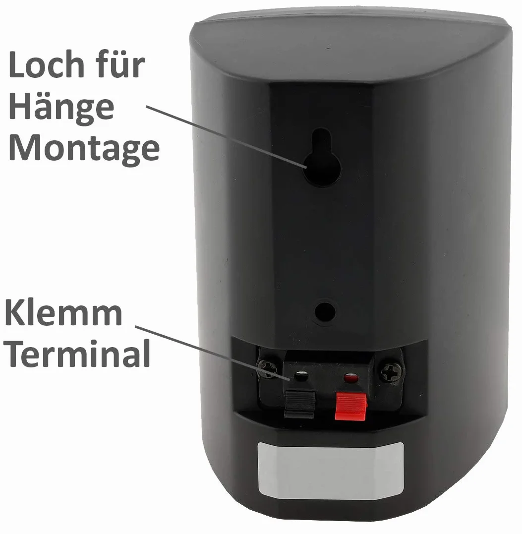 ChiliTec 2-drożne głośniki ścienne stereo HiFi 40 W 8 Ohm czarny