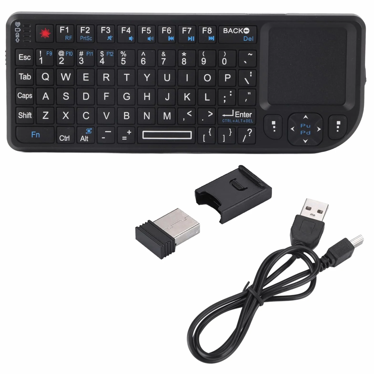 Mini Bezprzewodowa Klawiatura Bezprzewodowa i Myszy Touchpad Myszy, Ultra Cienki Klawiatura USB dla dla 360
