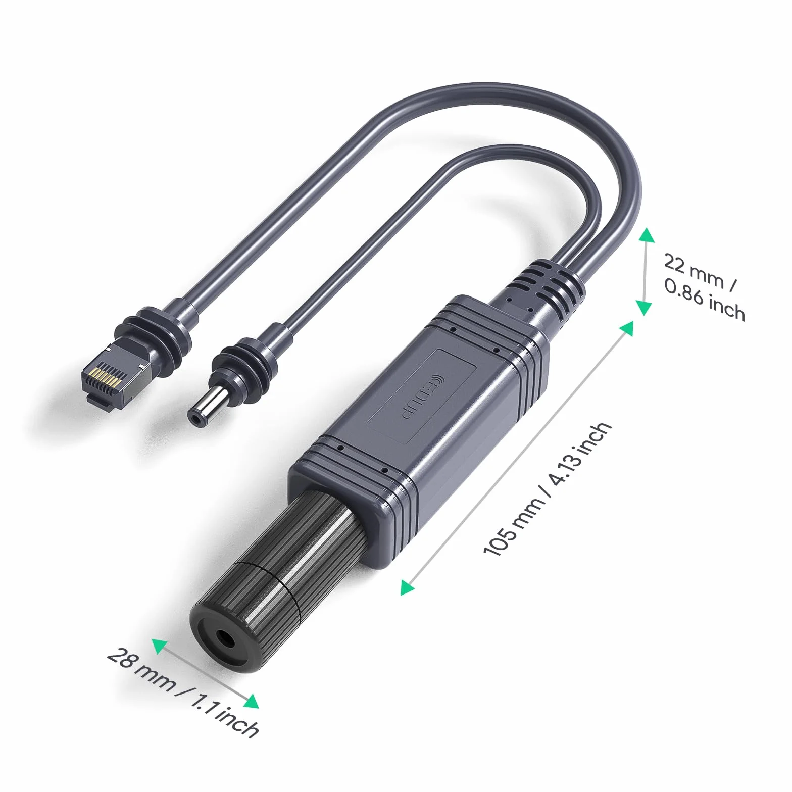 Starlink Mini Splitter IP68 wodoodporny kabel Ethernet Starlink z rozdzielaczem adaptera Starlink RJ45 i DC do Mini Starlink Dishy, idealny do użytku wewnątrz i na zewnątrz