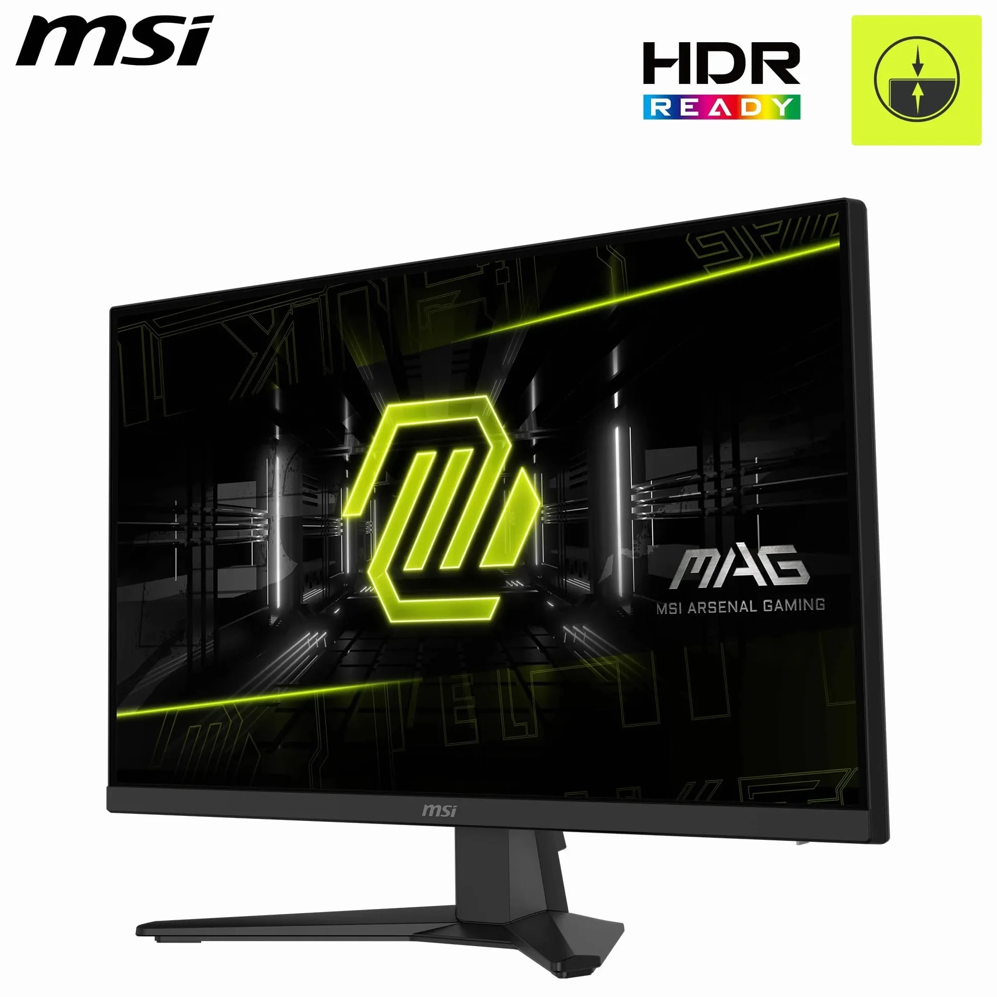 MSI Mag 272F Monitor Gaming 27", FHD 1920x1080, 200Hz, 0,5ms, HDR Ready, AMD FreeSync Premium, Eye Care, AI Vision, HDMI 2.0b, DP 1.2a, regulowany uchwyt nachylenia, mocowanie VESA, czarny