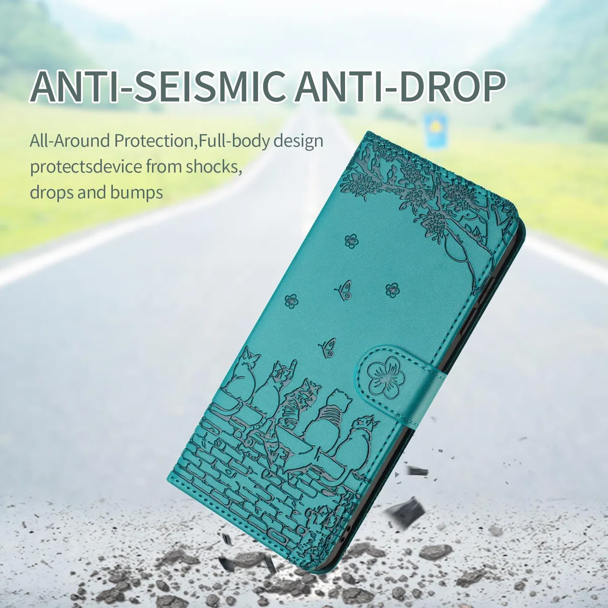 Etui do Samsung Galaxy S20 FE 5G, składane, etui na telefon komórkowy Samsung S20 FE, skórzane etui z klapką Cat, odporne na wstrząsy, funkcja magnetycznego stojaka, przegródki na karty