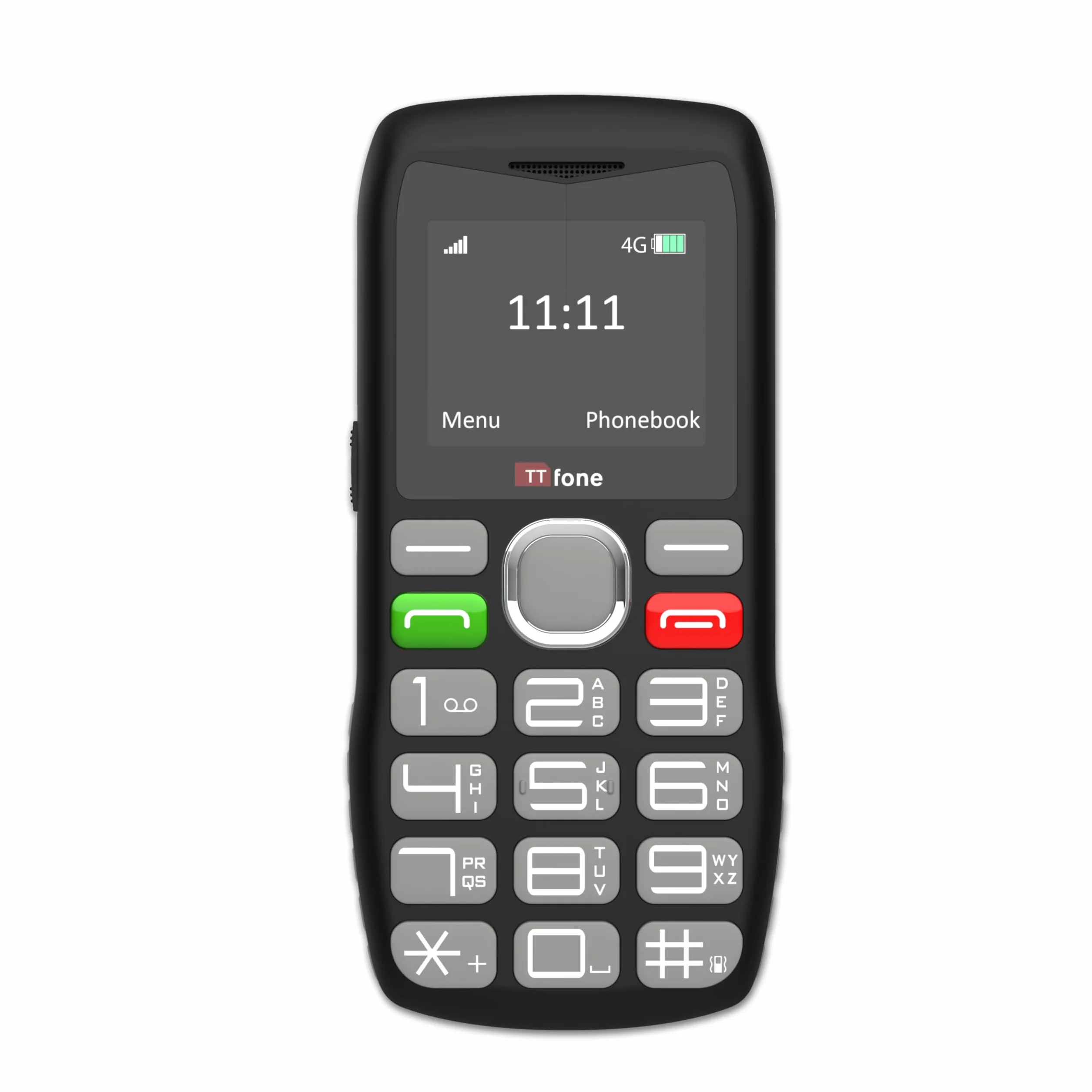 TTfone TT890 4G Telefon dla Seniorów – Łatwy w użyciu telefon komórkowy z dużymi przyciskami, przyciskiem SOS, ładowaniem USB-C, Bluetooth, aparatem – odblokowany