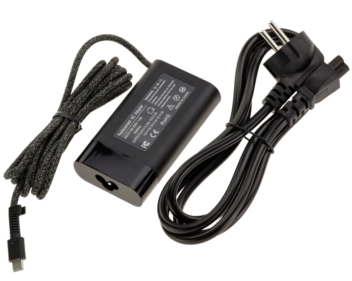KALEA-INFORMATIQUE Zasilacz równoważny oryginalnemu, kompatybilny z laptopami HP – wtyczka USB C, moc 65 W i możliwe wyjścia: 20 V 3,25 A lub 15 V 3 A lub 12 V 3 A lub 9 V 3 A lub 5 V 3 A