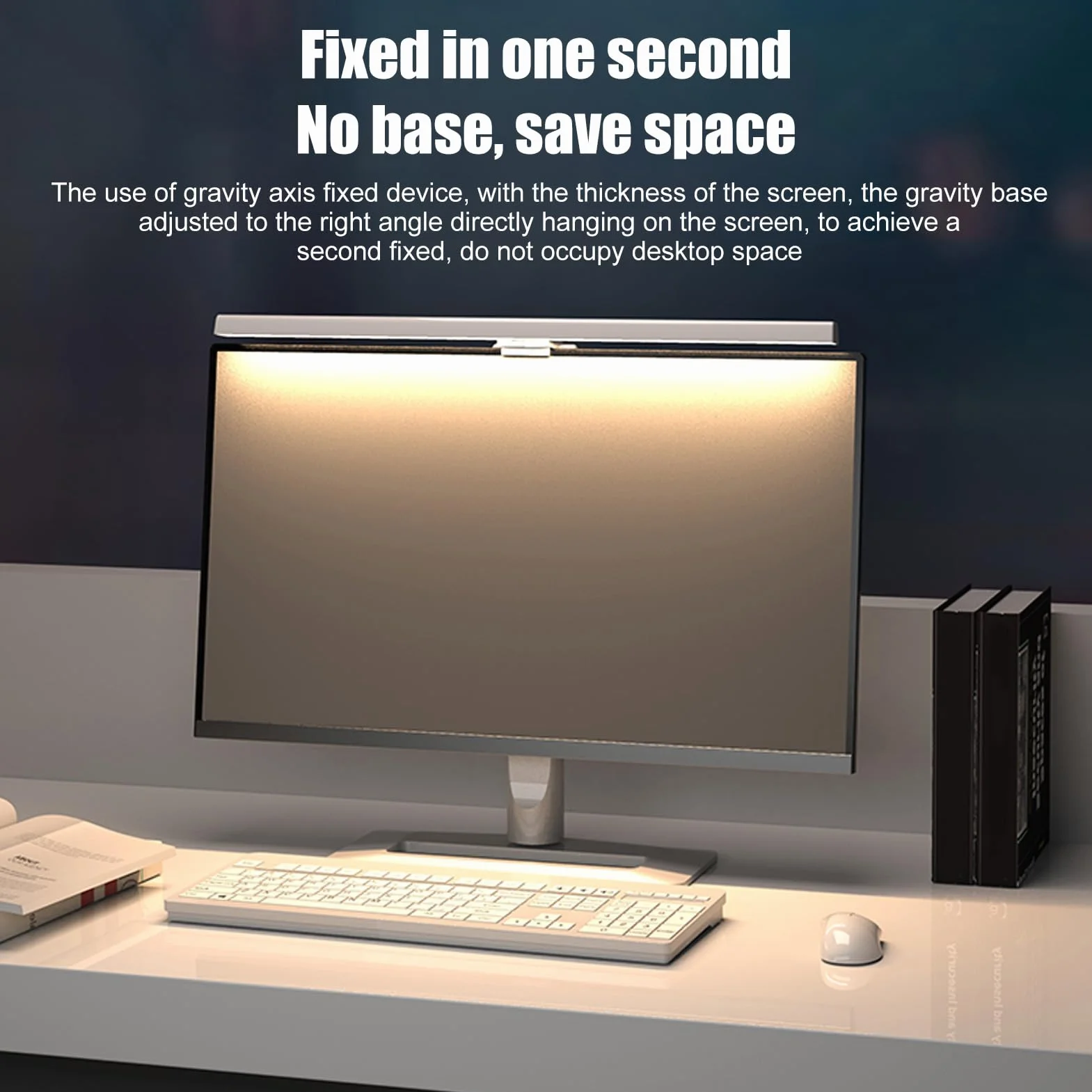 Listwa świetlna monitora USB 3 regulowane temperatury barwowe ściemnialna dotykowa lampka LED do czytania