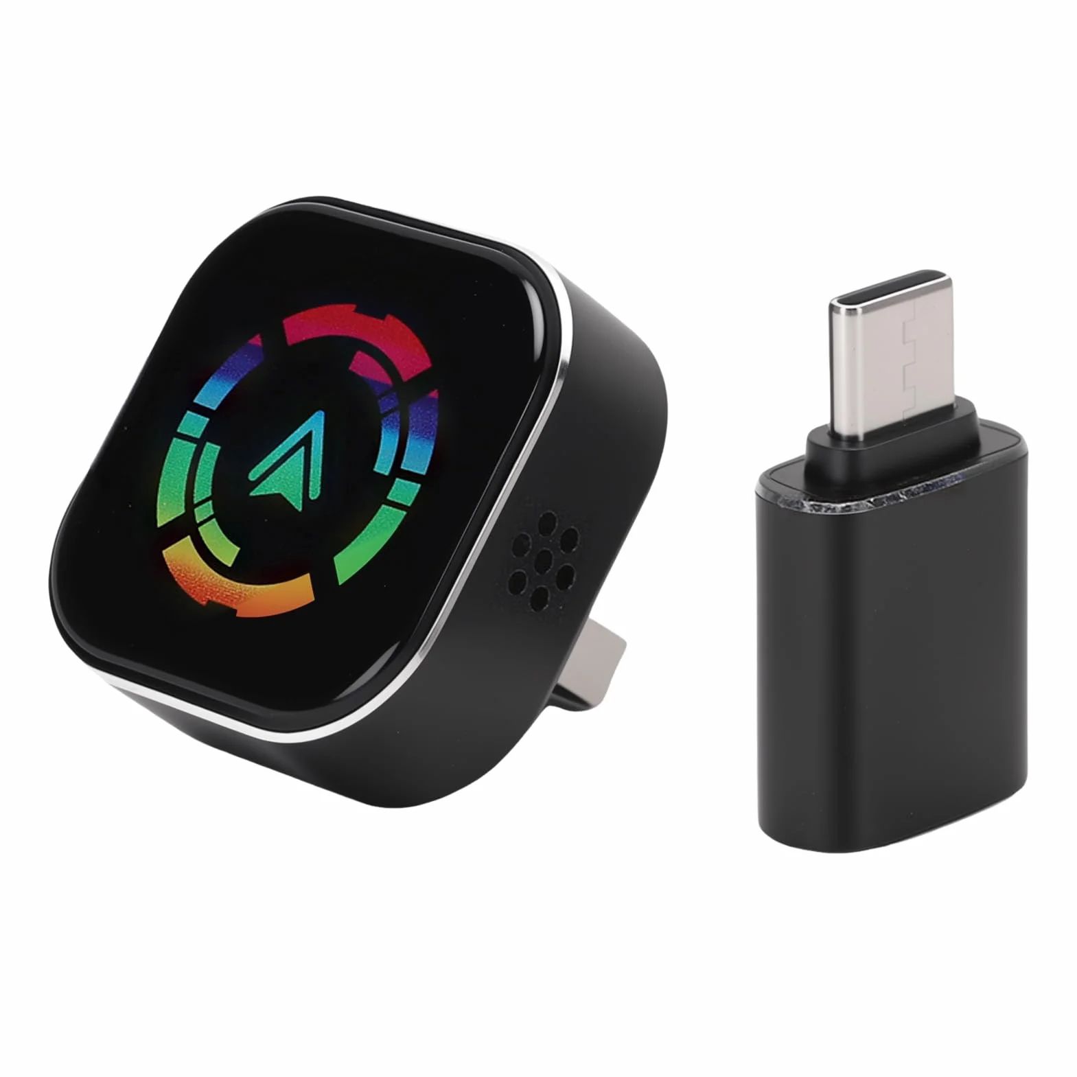 Goshyda Car Play Android Auto Bezprzewodowy Adapter 2 w 1, Podłączony do Bezprzewodowego Zasilacza Samochodowego z Automatycznym Połączeniem, Plug and Play dla Systemu OS X Android