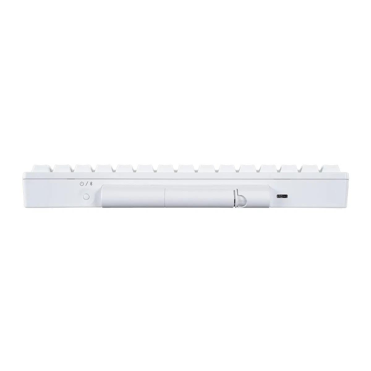 Klawiatura HHKB Professional Hybrid Type-S Snow, biała, bezprzewodowa mechaniczna 60% kompaktowa klawiatura, przenośna, ciche przełączniki, Bluetooth i USB-C, nadrukowana nasadka klawiszy