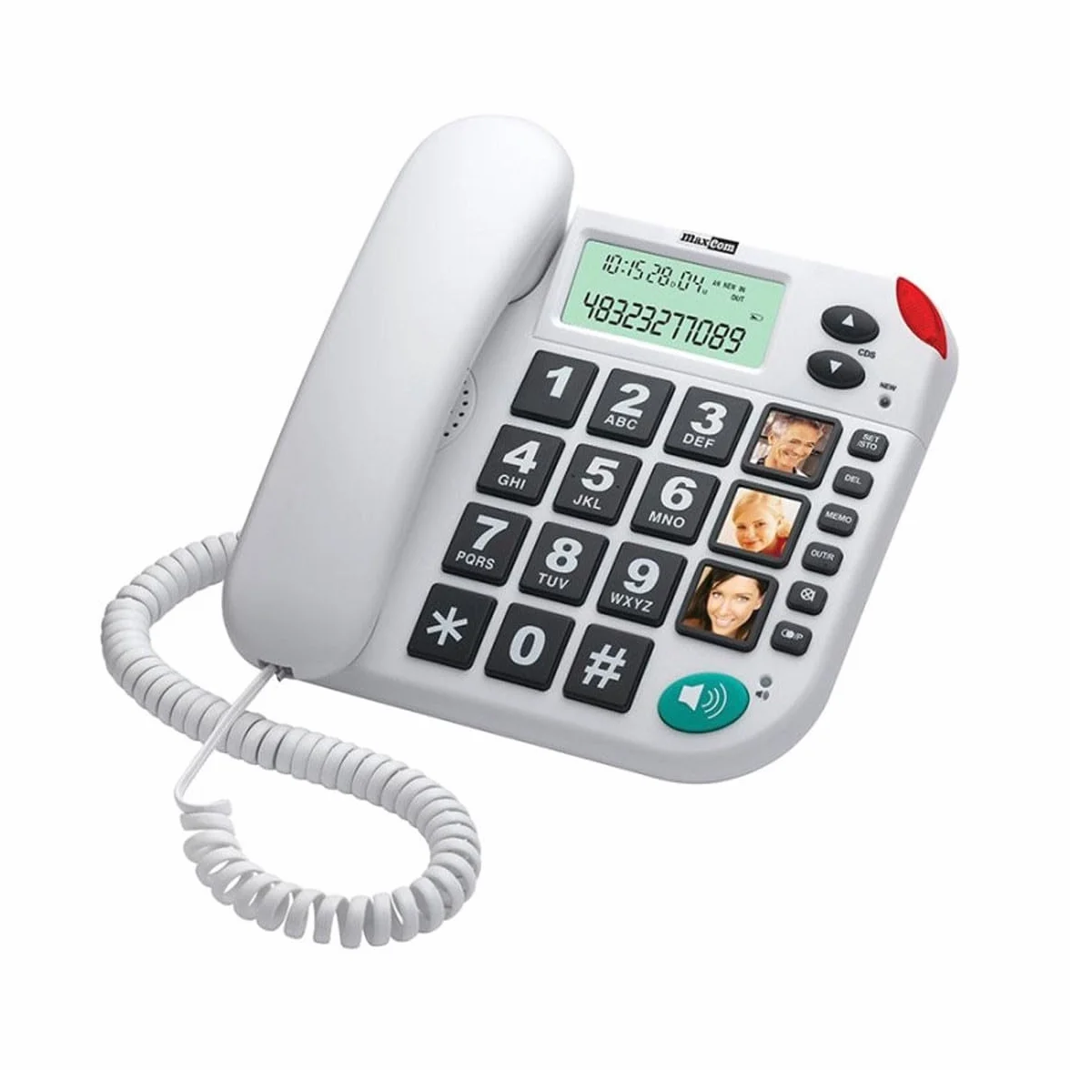 Maxcom KXT480BB Telefon Stacjonarny Biały