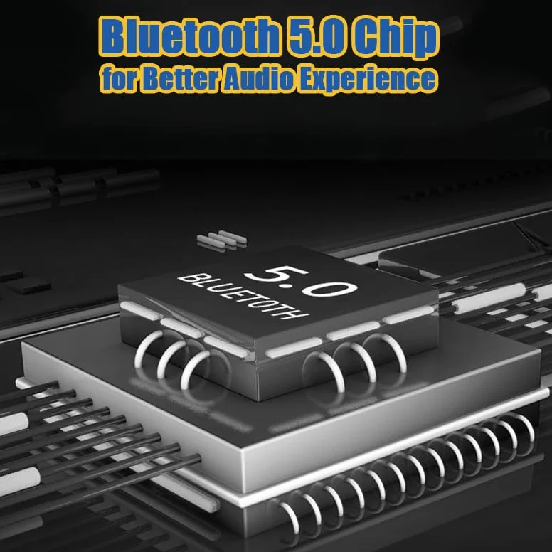 Okulary Bluetooth 5.0 na Przewodnictwo Wbudowanym Mikrofonem i Głośnikami, Inteligentne Okulary Bluetooth z Filtrem światła Niebieskiego Soczewki do Wszystkich (Czarny)