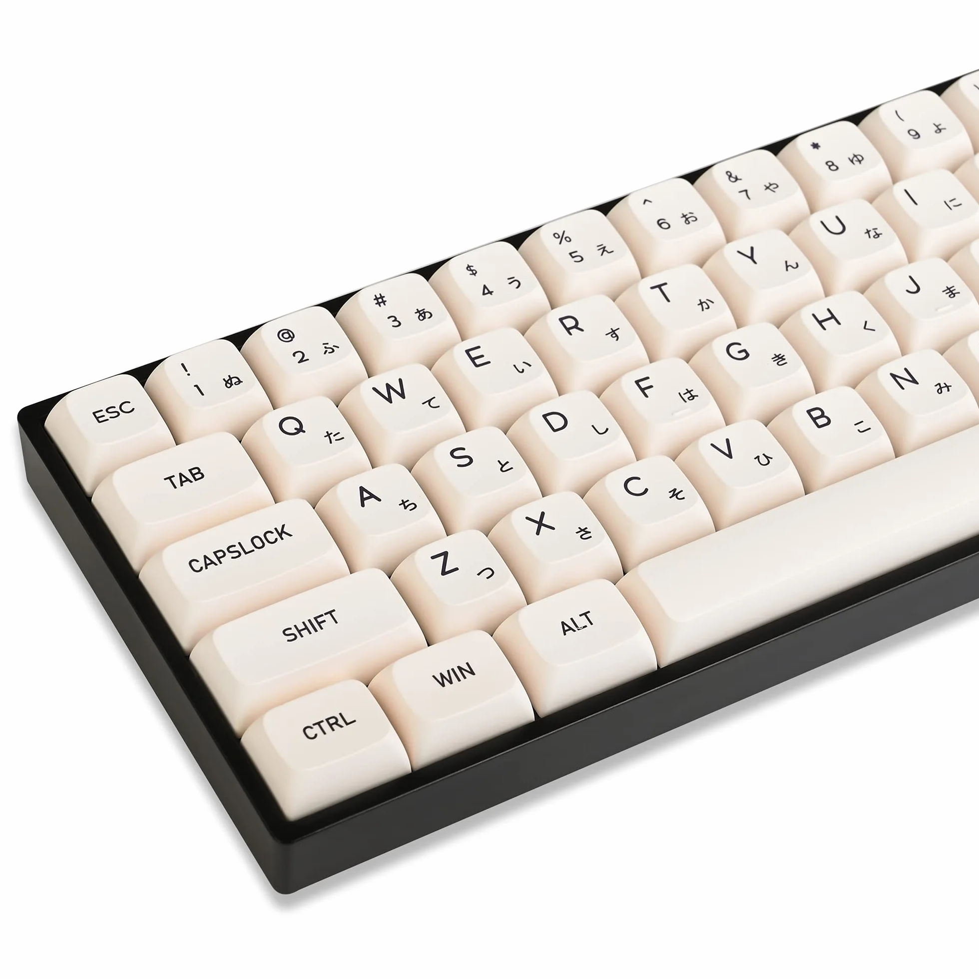 GTSP XDA Honey Milk Keycaps PBT Japanese Bee keycap 140-Key Set for Cherry MX Covers Fullsize 60% 65% 75% Keyboard（XDA/Honey Milk）