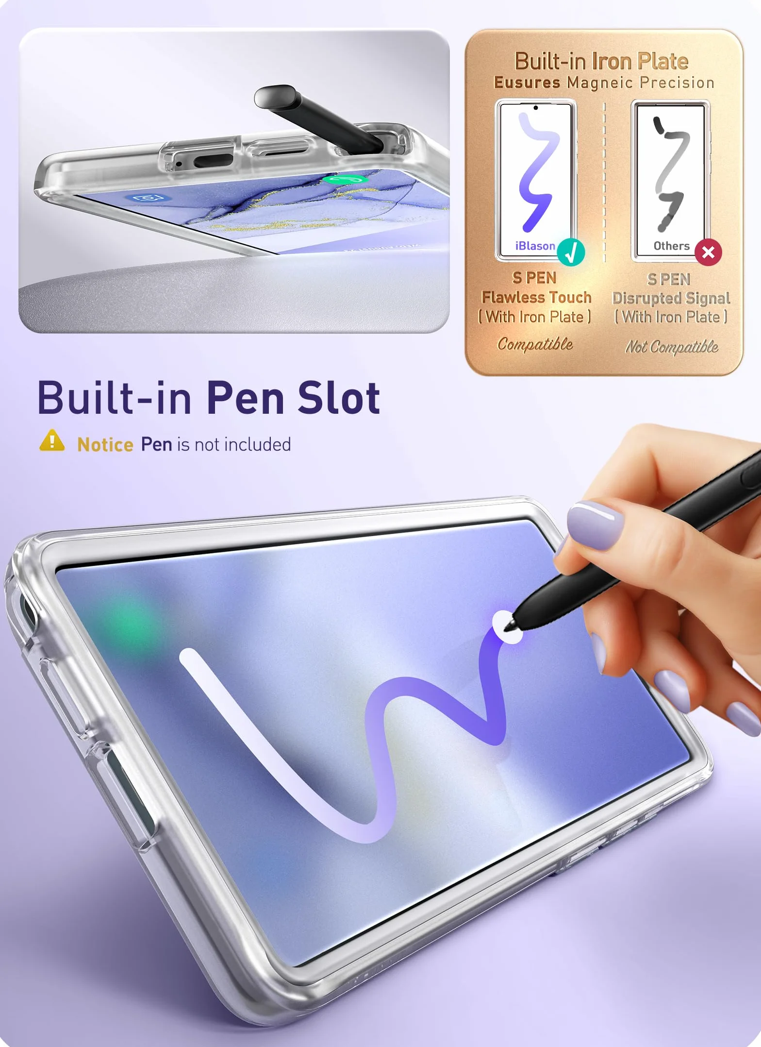 i-Blason Cosmo etui MagSafe Samsung Galaxy S25 Ultra z ochraniaczem ekranu