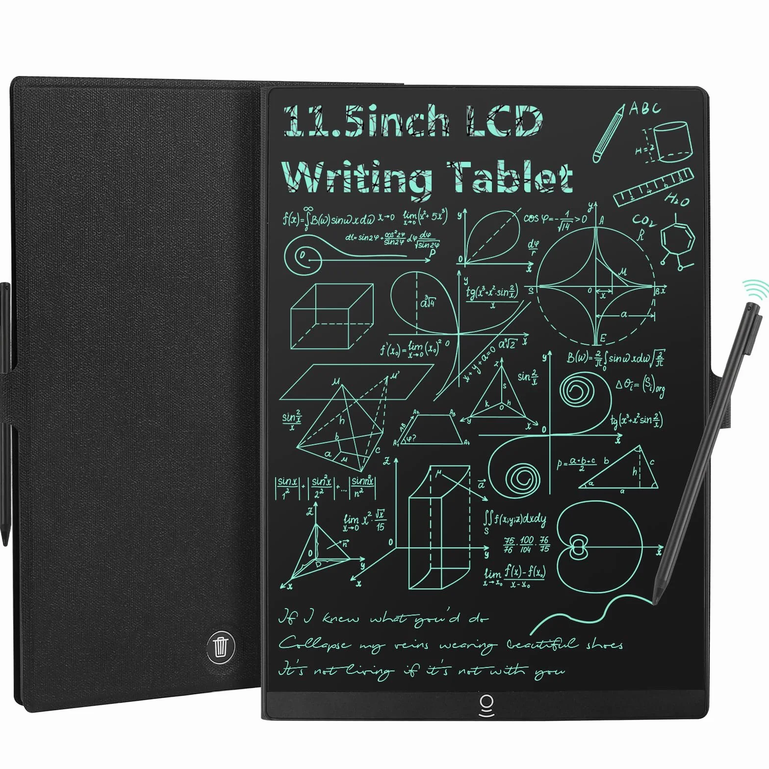 Czemo Tablica do pisania LCD, ekran LCD o przekątnej ekranu 11,5", ochrona przed niewłaściwym dotykiem, delikatne pismo