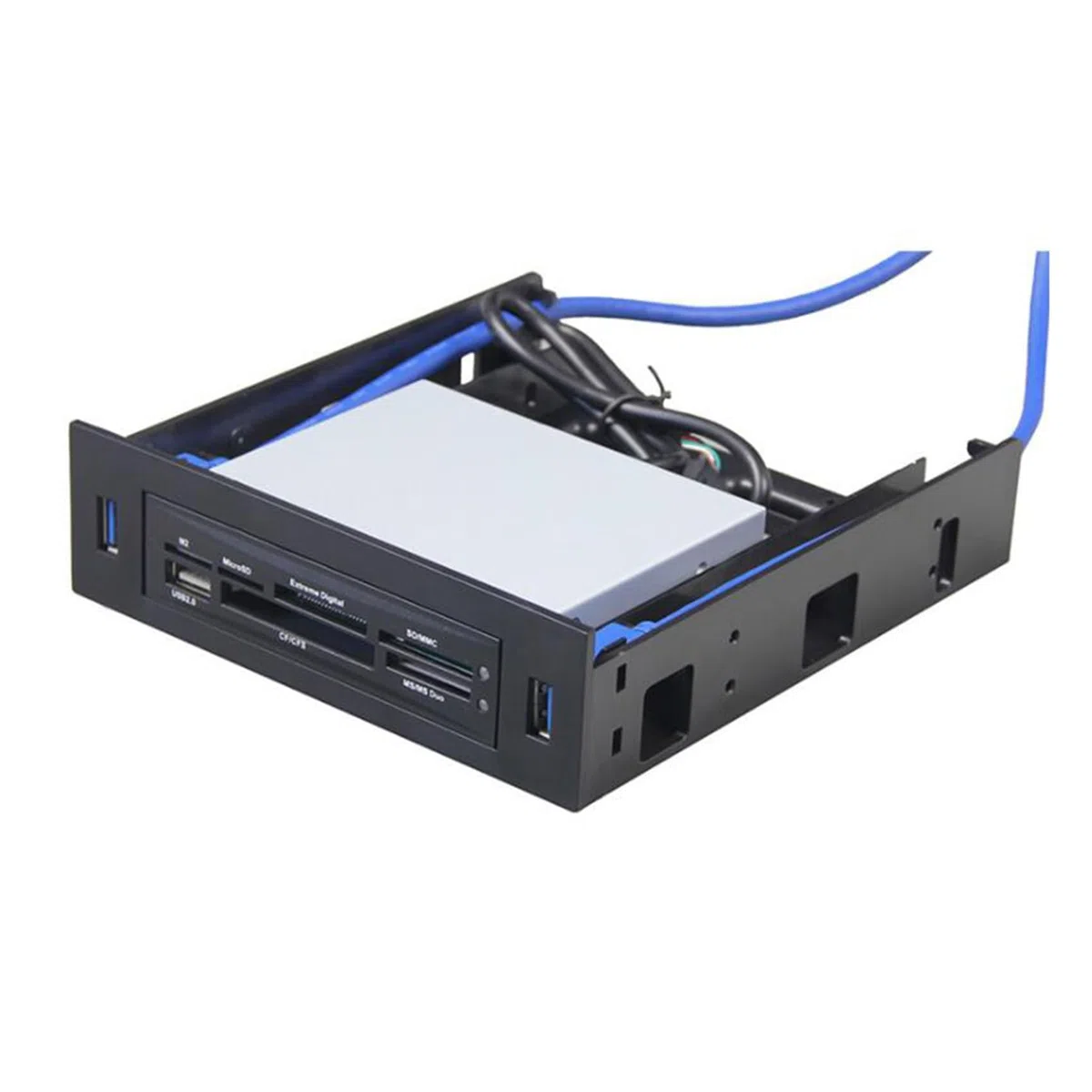 8 sztuk 2 x USB 3.0 osłona przednia z urządzeniem 3,5/HDD lub 2,5 SSD/HDD na dysku 5,25 do uchwytu na napęd optyczny