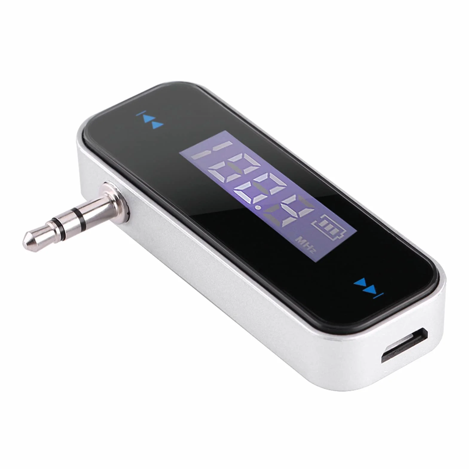 Zestaw samochodowy z nadajnikiem FM i adapterem audio, bezprzewodowy nadajnik radia samochodowego, wbudowany port AUX 3,5 mm do smartfonów samochodowych 6s 5 SE, odtwarzaczy MP3 MP4