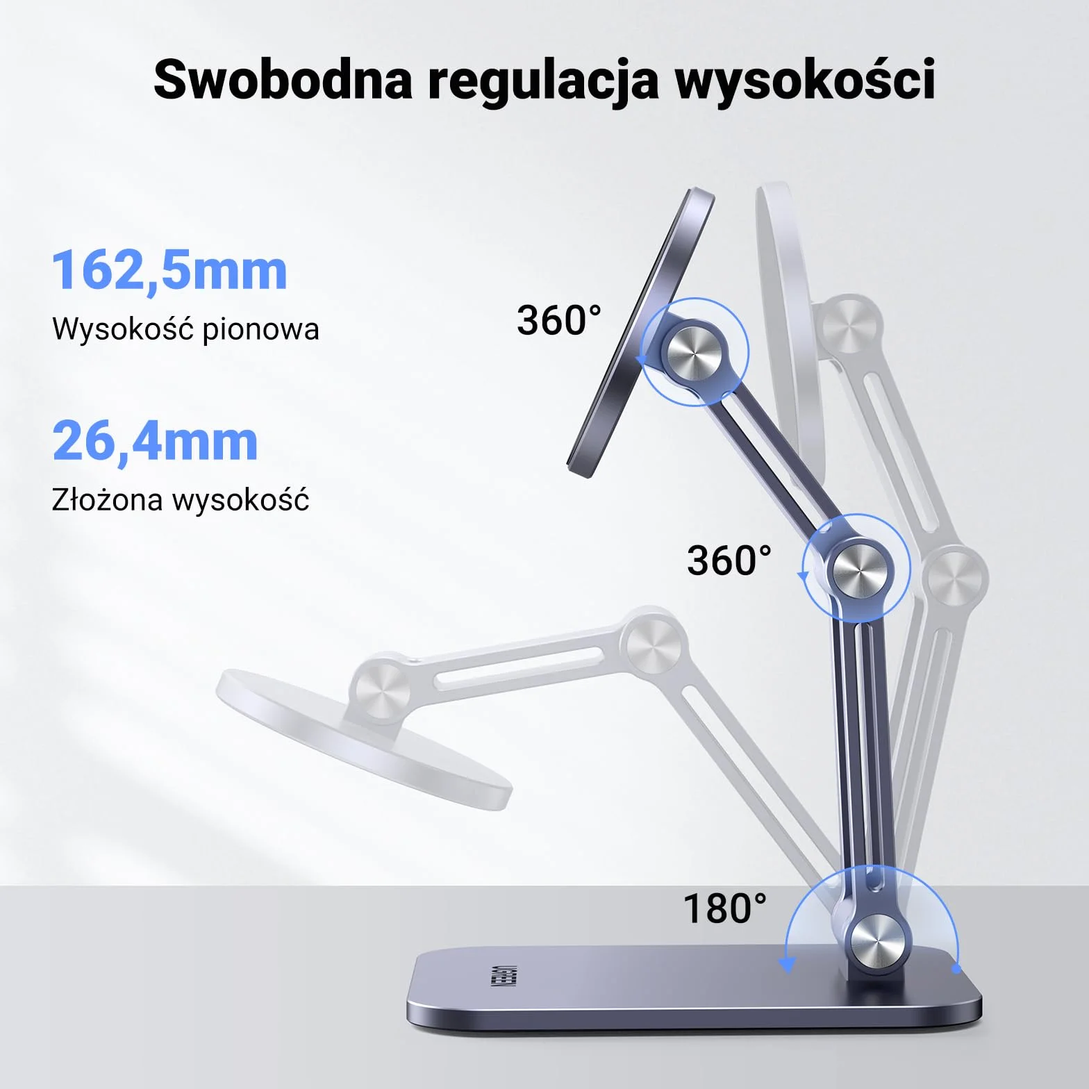 UGREEN Magnetyczny stojak na telefon komórkowy Magsafe Uchwyt do iPhone 14 Pro Max, Galaxy S23 Ultra