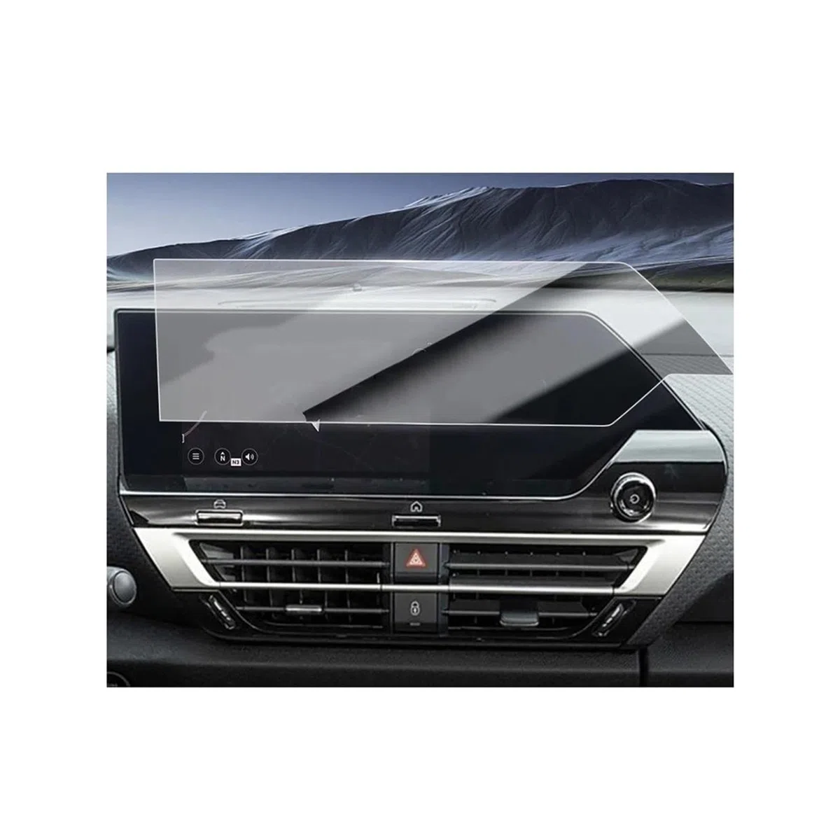 Do Citroena C4 C4X 2021-2025 25 10-calowa nawigacja GPS do samochodów Infotainment, folia ochronna na ekran ze szkła hartowanego, osłona wyświetlacza z kierownicą po prawej stronie (kierownica po