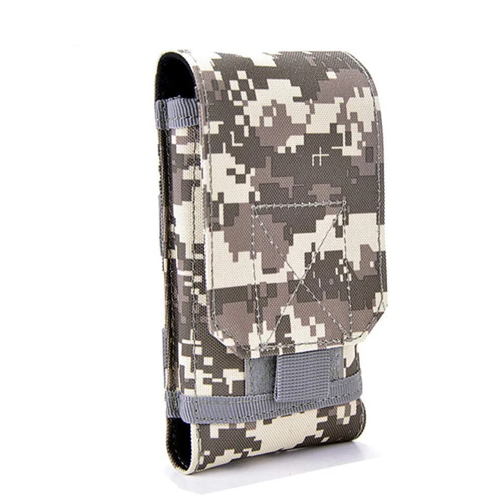 Taktyczna kabura na smartfona MOLLE, uniwersalna wojskowa torba na telefon komórkowy EDC Security Pack zestaw akcesoriów do przenoszenia torba na pasek pętle torba na talię etui na iPhone 11/12/13 Pro