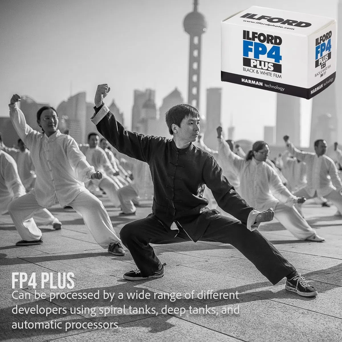 Ilford FP4 Plus 125-36 - ISO 125 folia na zdjęcia (czarno-biała)