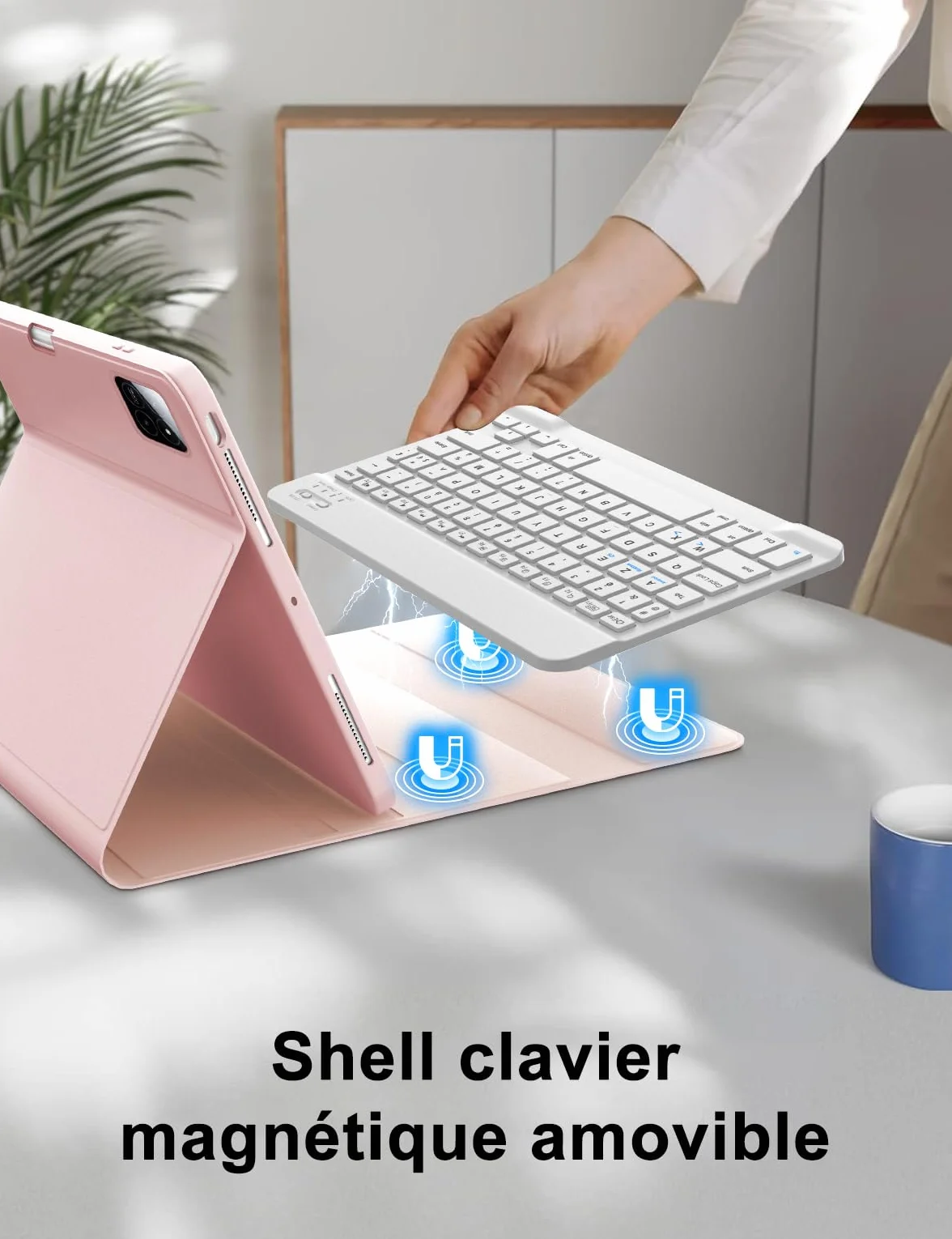 WINCHKING Klawiatura do Xiaomi Pad 7 – Etui Klawiatura Xiaomi Pad 7 Pro 11.2 2024, AZERTY