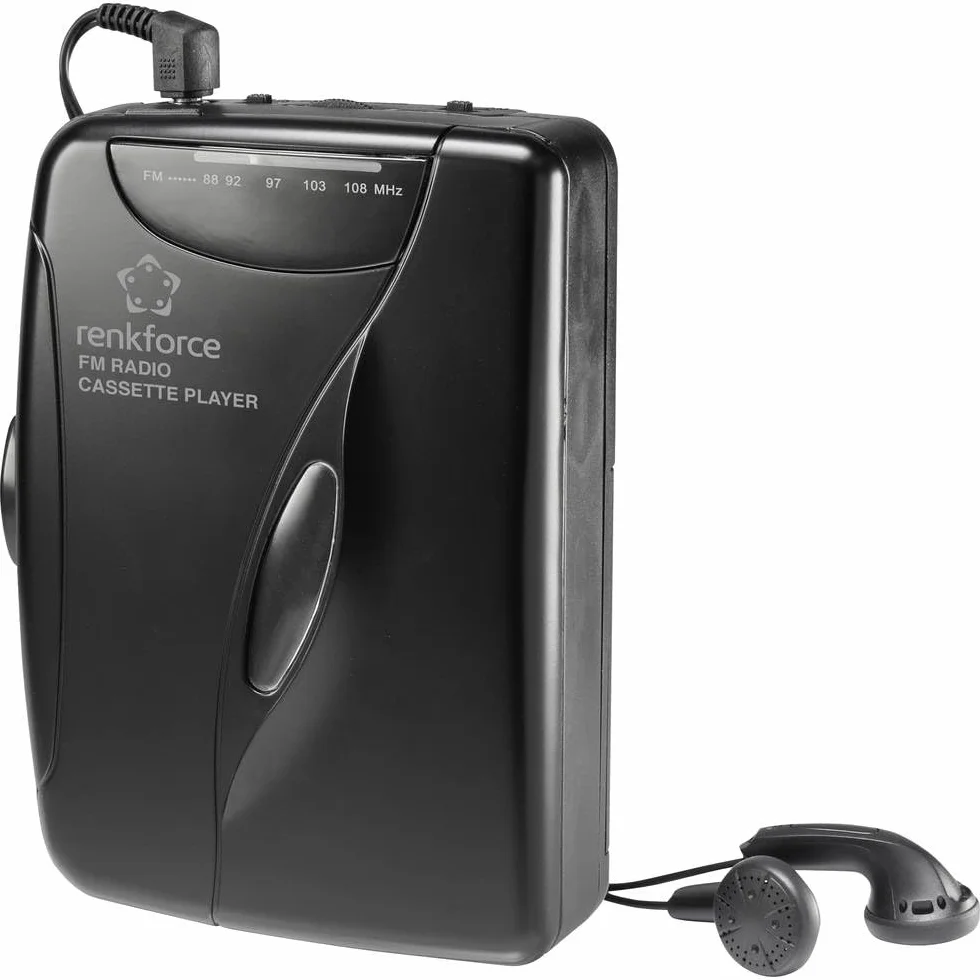 Renkforce RF-CP-150 Przenośny odtwarzacz kasetowy Czarny