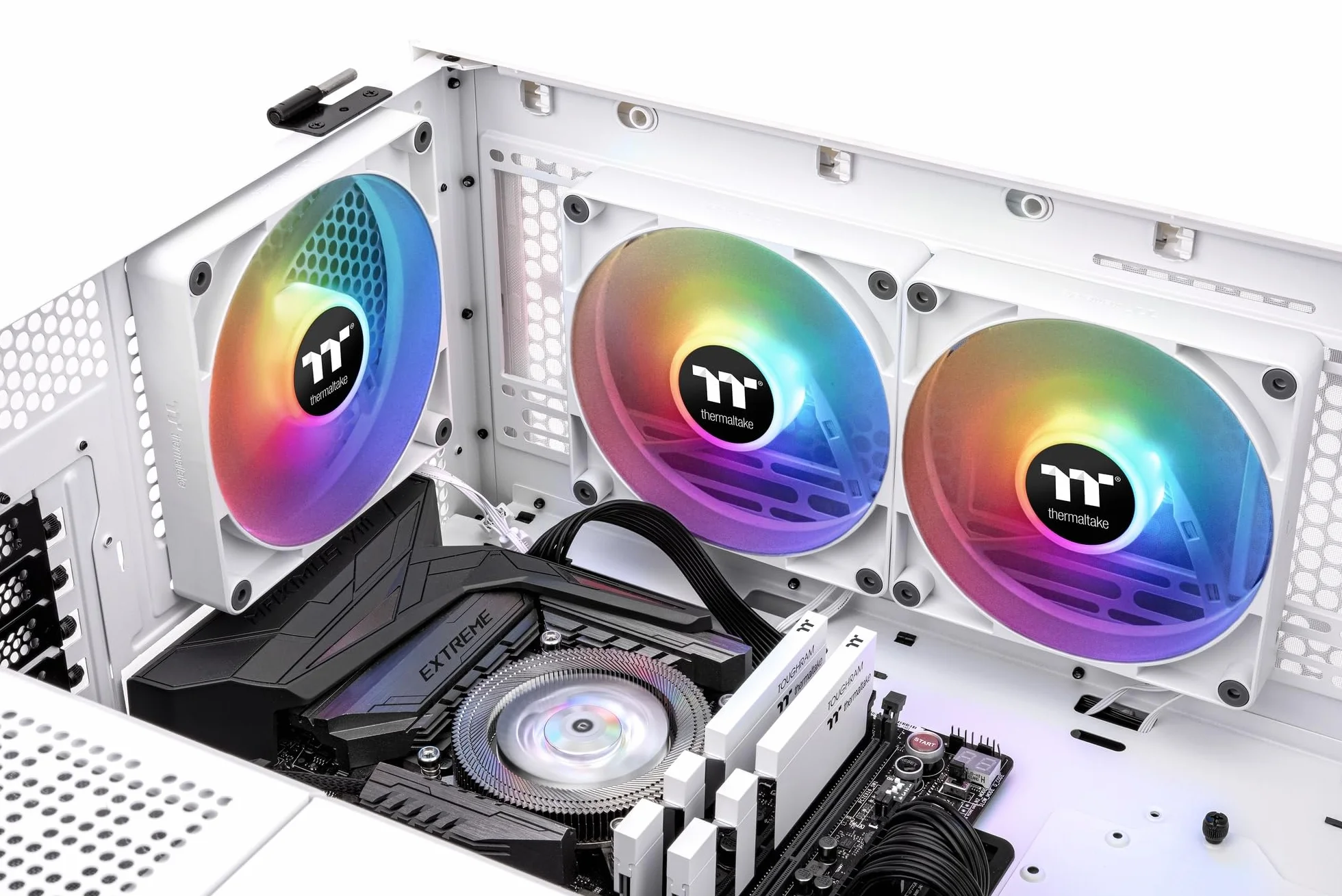 Thermaltake CT120 ARGB Sync PC Cooling Fan White | 2 Pack