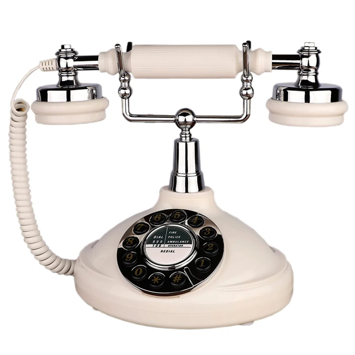 Europejski telefon retro Telefon stacjonarny Home Office Amerykański Antyczny Kreatywny Modny Retro Dzwonki(Button)