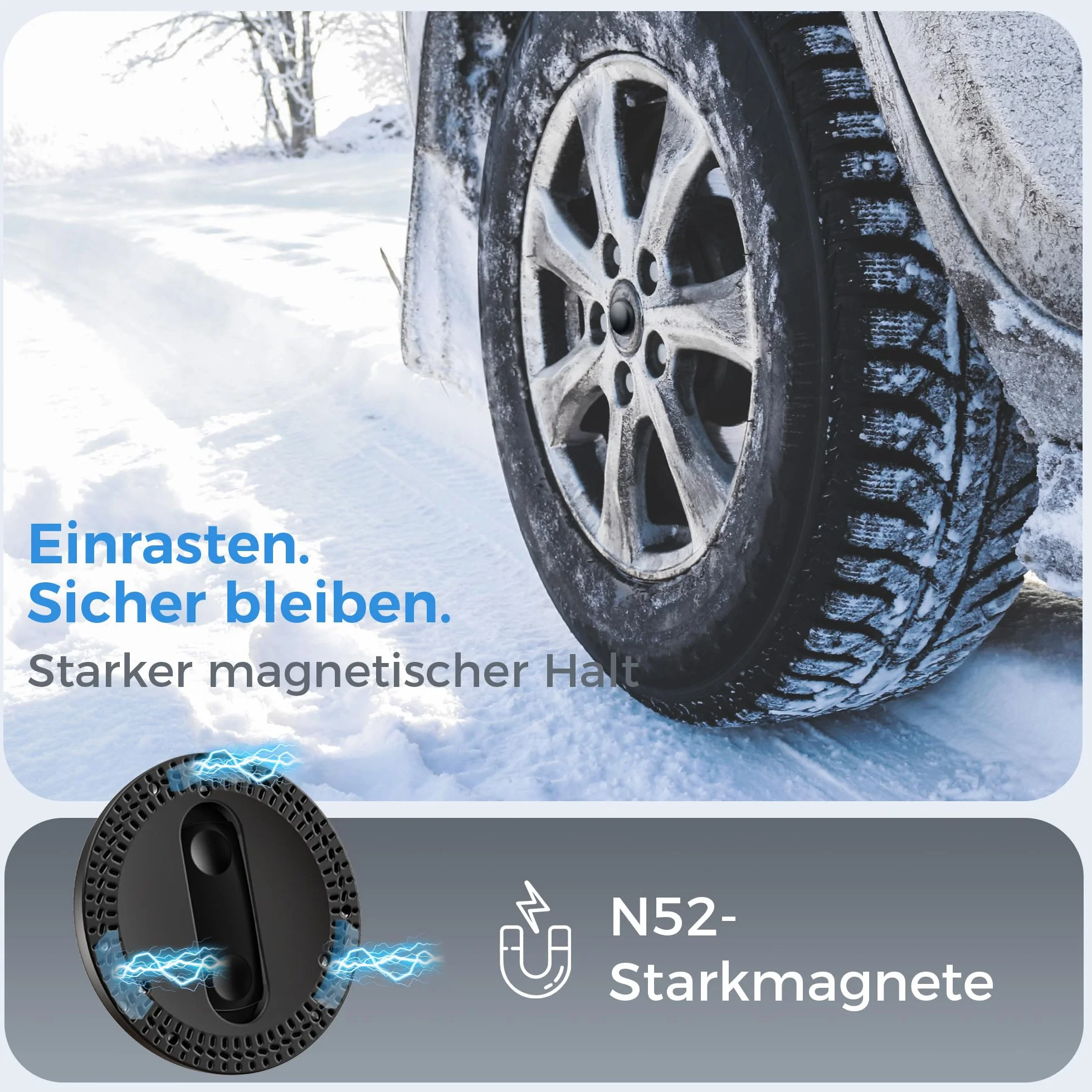 MiLi Magnetyczny lokalizator Bluetooth z silikonową osłoną, lokalizator bagażu/lokalizator przedmiotów, kompatybilny z iOS Znajdź i Google Centrum lokalizacji App, wodoodporność IP67