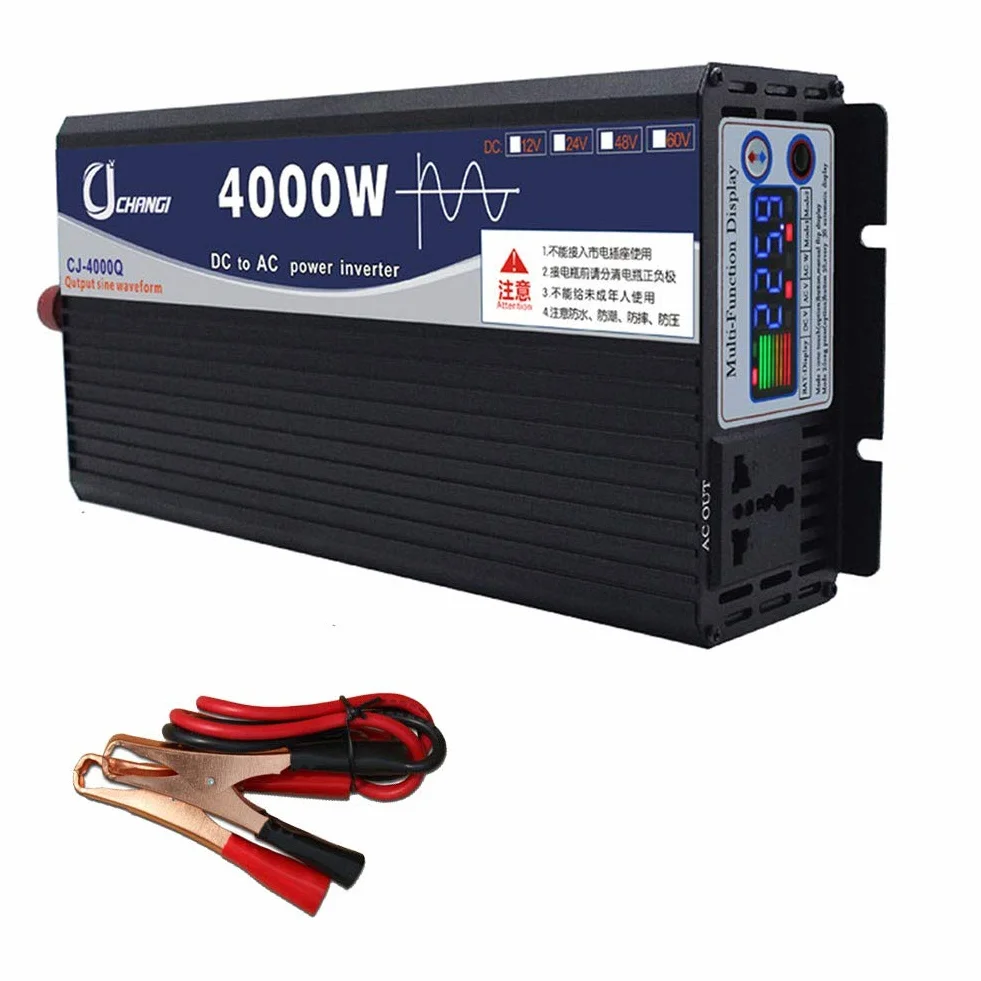 Falownik czysta fala sinusoidalna 600W 48/60V na 220V Dual USB