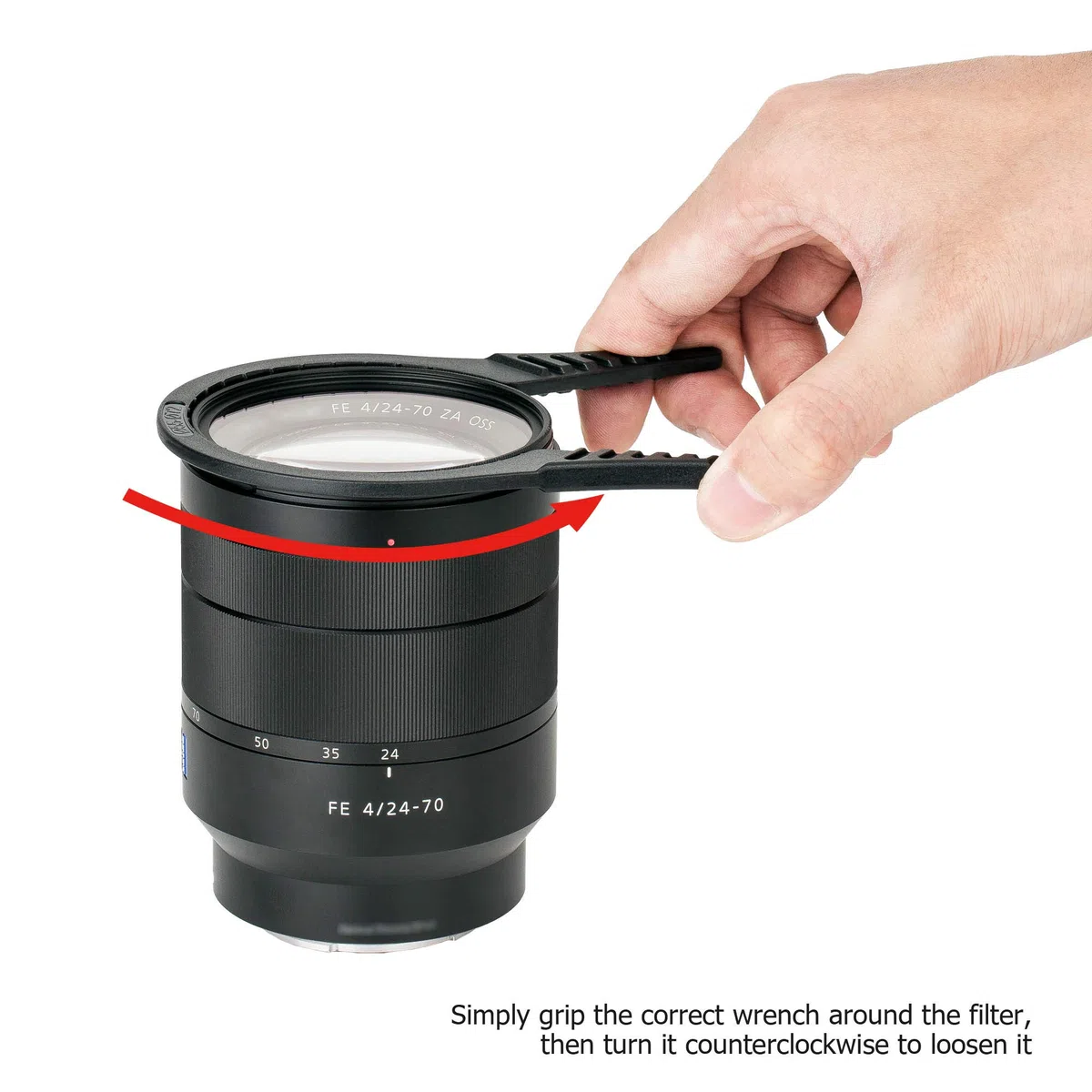 PROfezzion Klucz do Filtrów Obiektywu 37-95mm Zestaw do Usuwania Filtrów z Obiektywów Aparatu, Klucz do Usuwania Filtrów Fotograficznych UV CPL ND (Opakowanie 3 Rozmiarów)