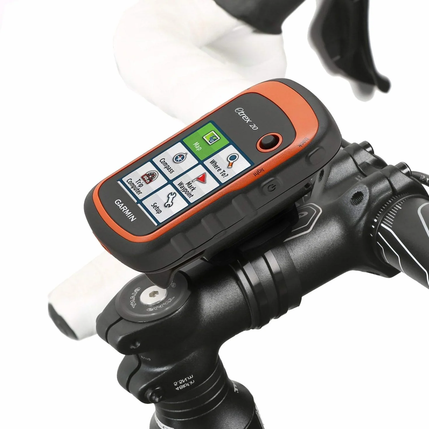 Wicked Chili Uchwyt rowerowy kompatybilny z Garmin eTrex, Dakota, Oregon, Approach, Astro, GPSMAP (dokładnie dopasowany, QuickFix, z zamykanymi opaskami kablowymi, Made in Germany), czarny
