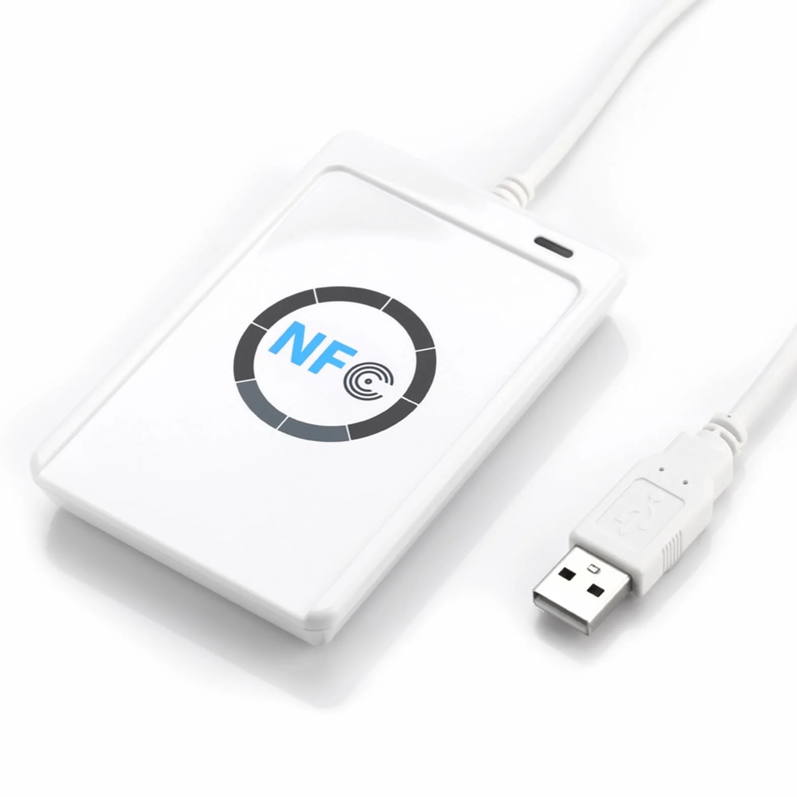 ACS, ACR122U, czytnik NFC, bezstykowy, USB, 13,56 MHz, kolor: Pearl White