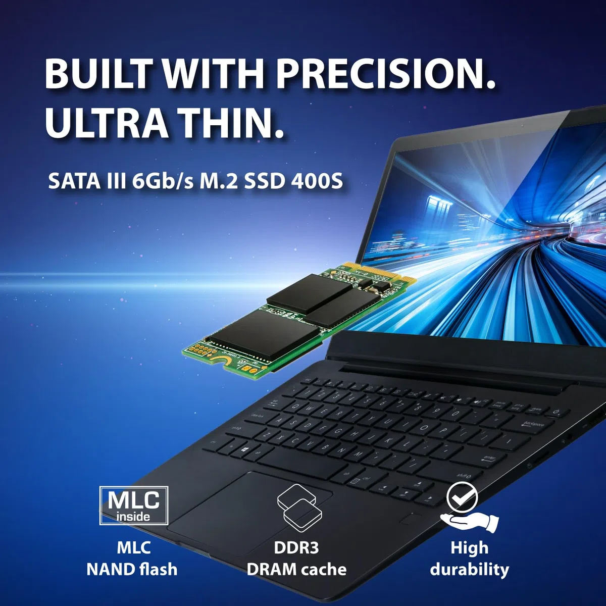Transcend MTS400S 32 GB M.2 2242 SATA SSD MLC (TS32GMTS400S)