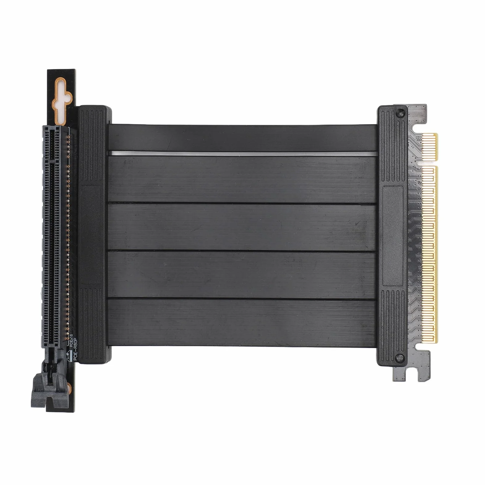 Kabel przedłużający PCIe 4.0 X16, kabel rozszerzający GPU 26 GB/s High Speed z portem PCI Express 4.0, żeńskie złącze PCIe pod kątem 90 stopni do karty rozszerzenia GPU