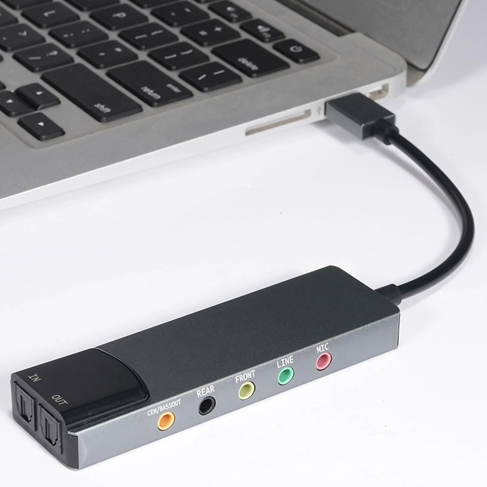 Zewnętrzne Miksowanie Kart Dźwiękowych Stereo, 5.1 7.1 Kanałowa Adapter Audio USB, Karta Dźwiękowa z redukcją Szumu do Komputera na Laptopie na PC 98 ME 2000 X P 7 8